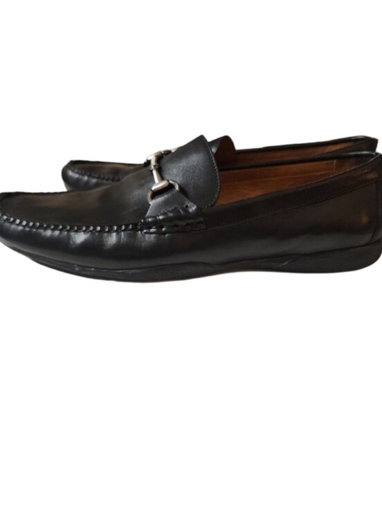 Peter Millar Men\'s Black Leather Bit Loafers Size 9.5 M main image 11